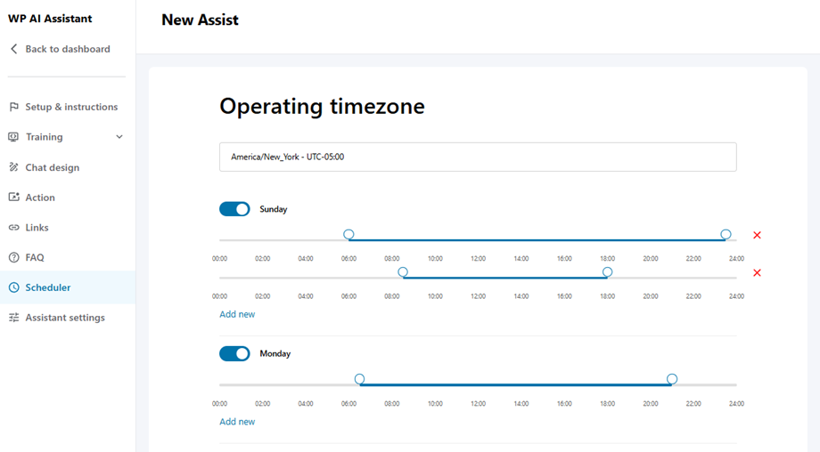 scheduler-settings