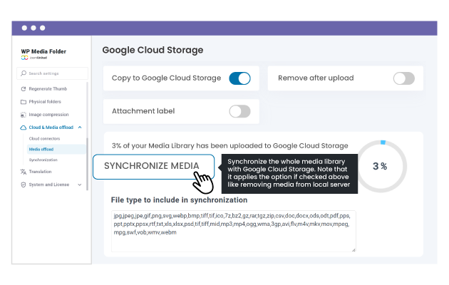 How does The Google Cloud offload connection works?