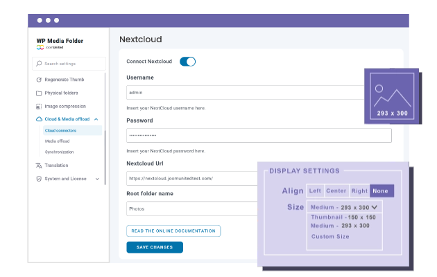 Generate and move media thumbnails to Nextcloud 