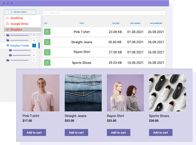 Dropbox, Google Drive, Microsoft OneDrive in WooCommerce