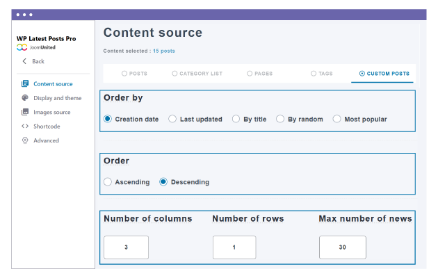WooCommerce latest products advanced filters