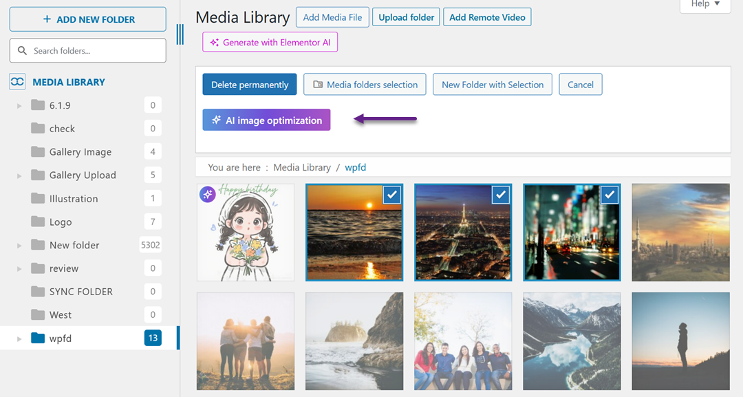 AI Image Optimization - How to Bulk-Process Your Existing Media Library with WP Media Folder AI (No Manual Work