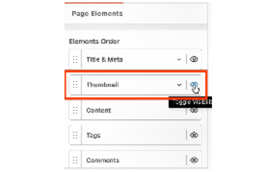 Thumbnail section neve theme