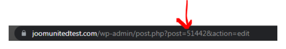 URL post ID